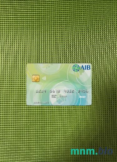 Afghanistan International bank fotomontaż karty debetowej skan PSD + zdjęcie